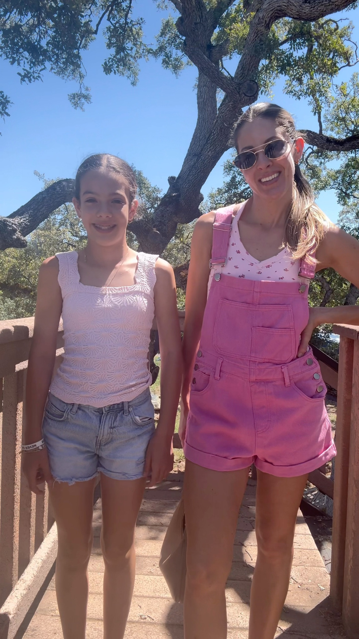 Linking our outfits because we were having a pink day 🩷🩷 

Mother, daughter style girl, mom, mom, the daughters, mom style millennial, mom, style millennial, mom, fashion, overalls, outfit, short overalls, outfit, for people, look for this