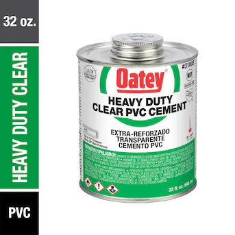 Oatey 32-fl oz Clear PVC Cement | Lowe's