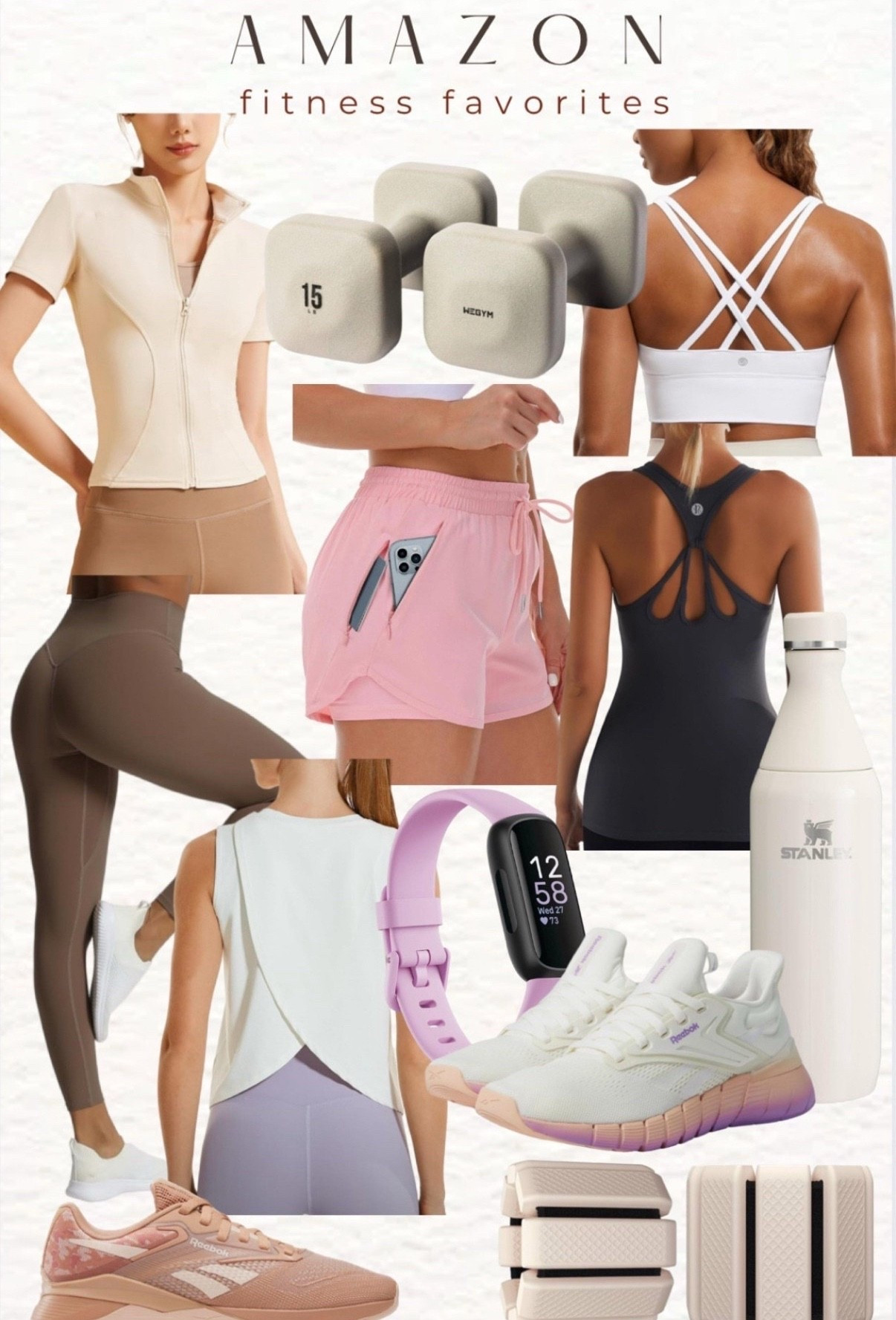 
🎀🫶🏻.  I absolutely one hundred per cent believe that cute new fitness wear and gadgets will make you want to work out more. Love the new Stanley bottle.  So aesthetic.  The safe grip dumbbells are my new obsession! Also these shorts are so great for running as you can zip the pockets up for safety .  @amazon #amazon @shop.ltk #liketkit #founditonamazon #amazonpartner @amazonfashion #amazonfashion @amazoninfluencerprogram #NewYear2025 #fitness #selfcare 

#LTKFitness #LTKSeasonal #LTKActive