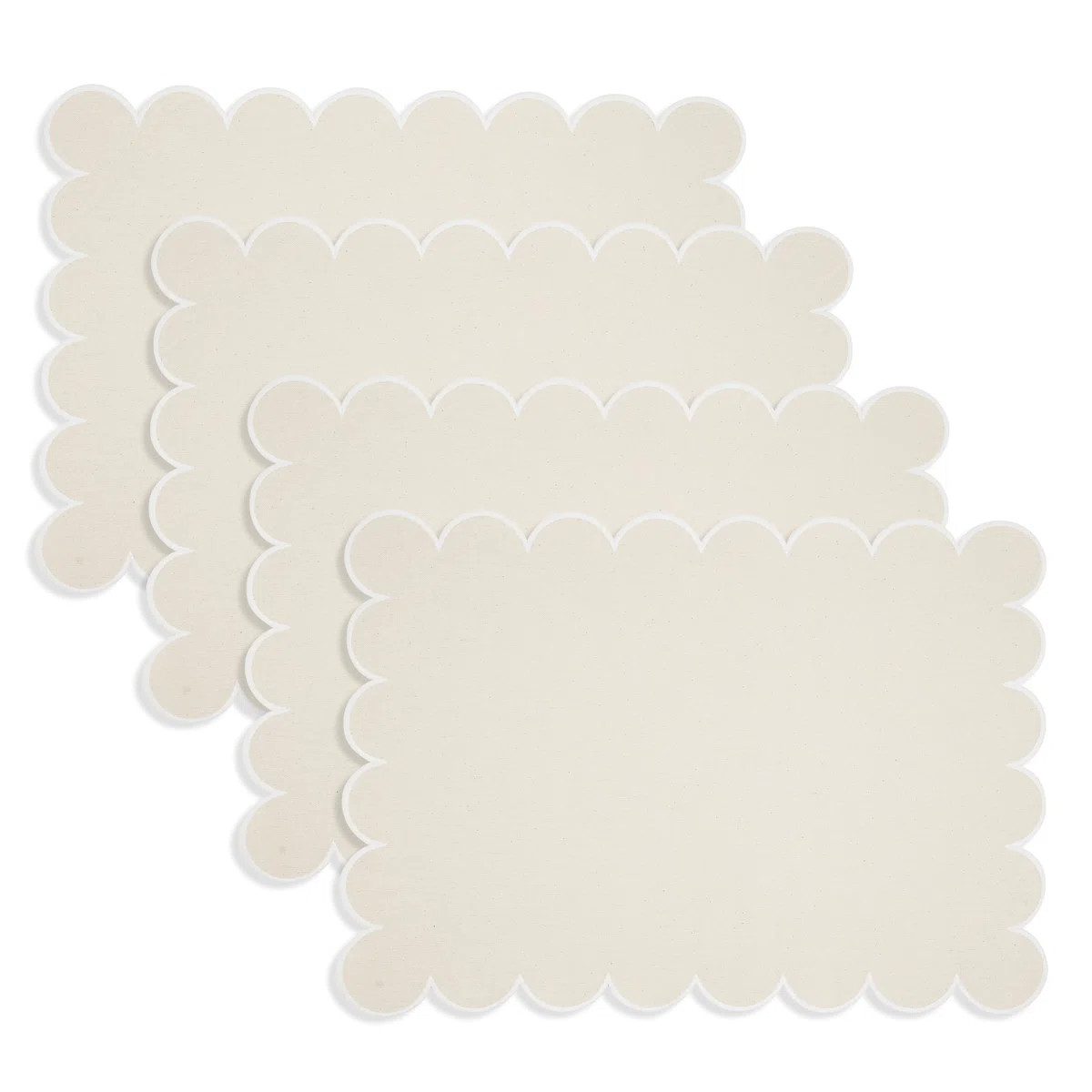 Scalloped Hem Placemat (Set of 4) (Set of 4) | Wayfair North America