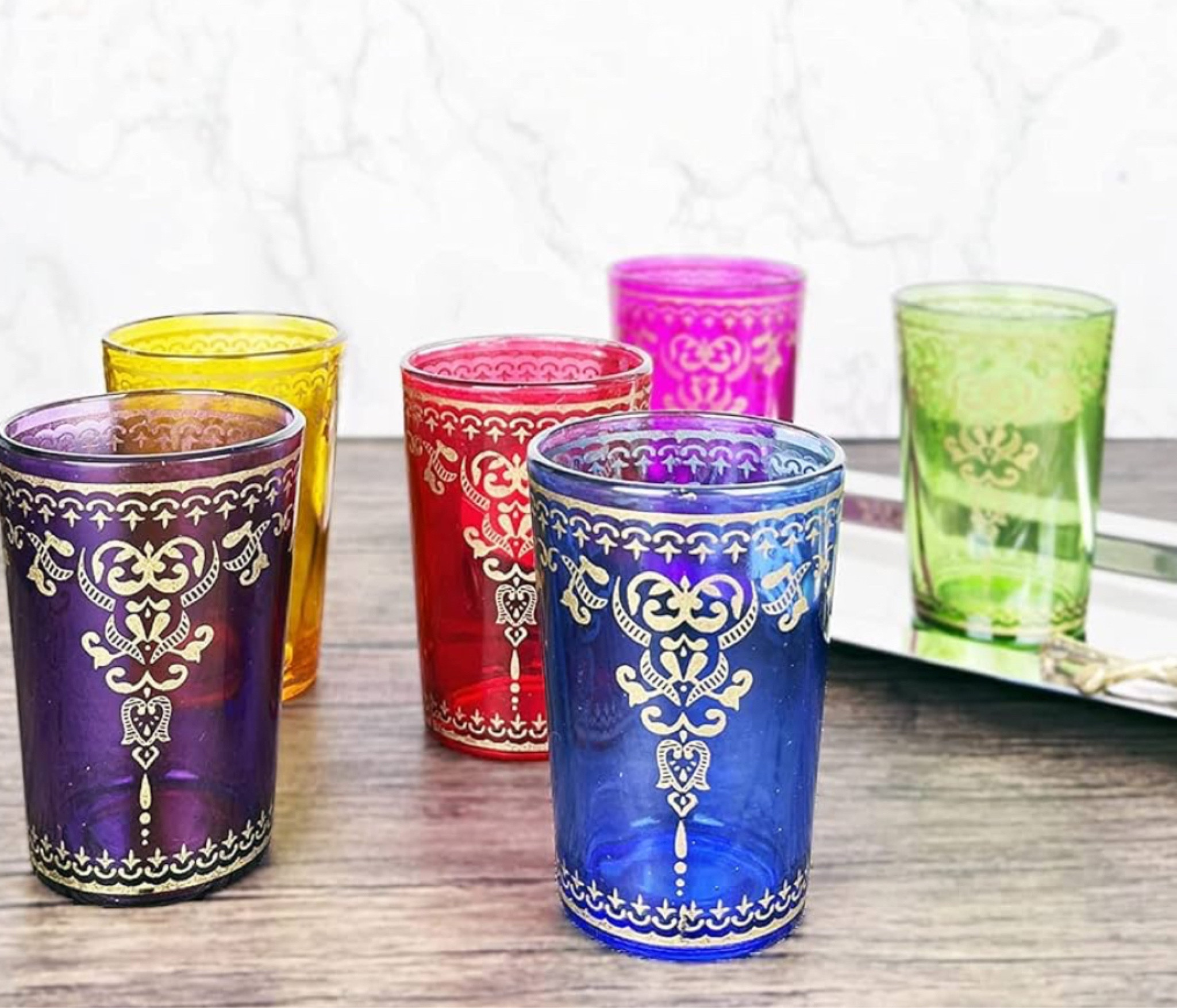Moroccan colorful kitchen dining glasses

#LTKfindsunder50 #LTKhome #LTKGiftGuide