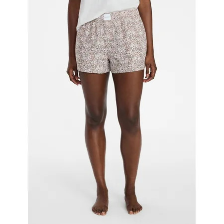 Joyspun Women's Woven Pajama Boxer Shorts, Sizes XS to 3X | Walmart (US)
