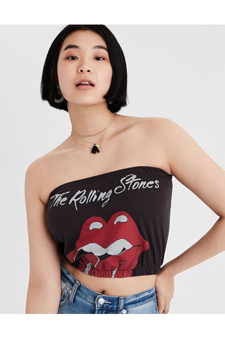 AE Rolling Stones Tube Top | American Eagle Outfitters (US & CA)