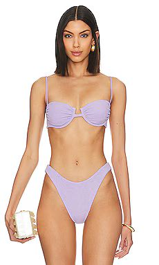 F E L L A Gabriel Bikini Top in Lavender from Revolve.com | Revolve Clothing (Global)