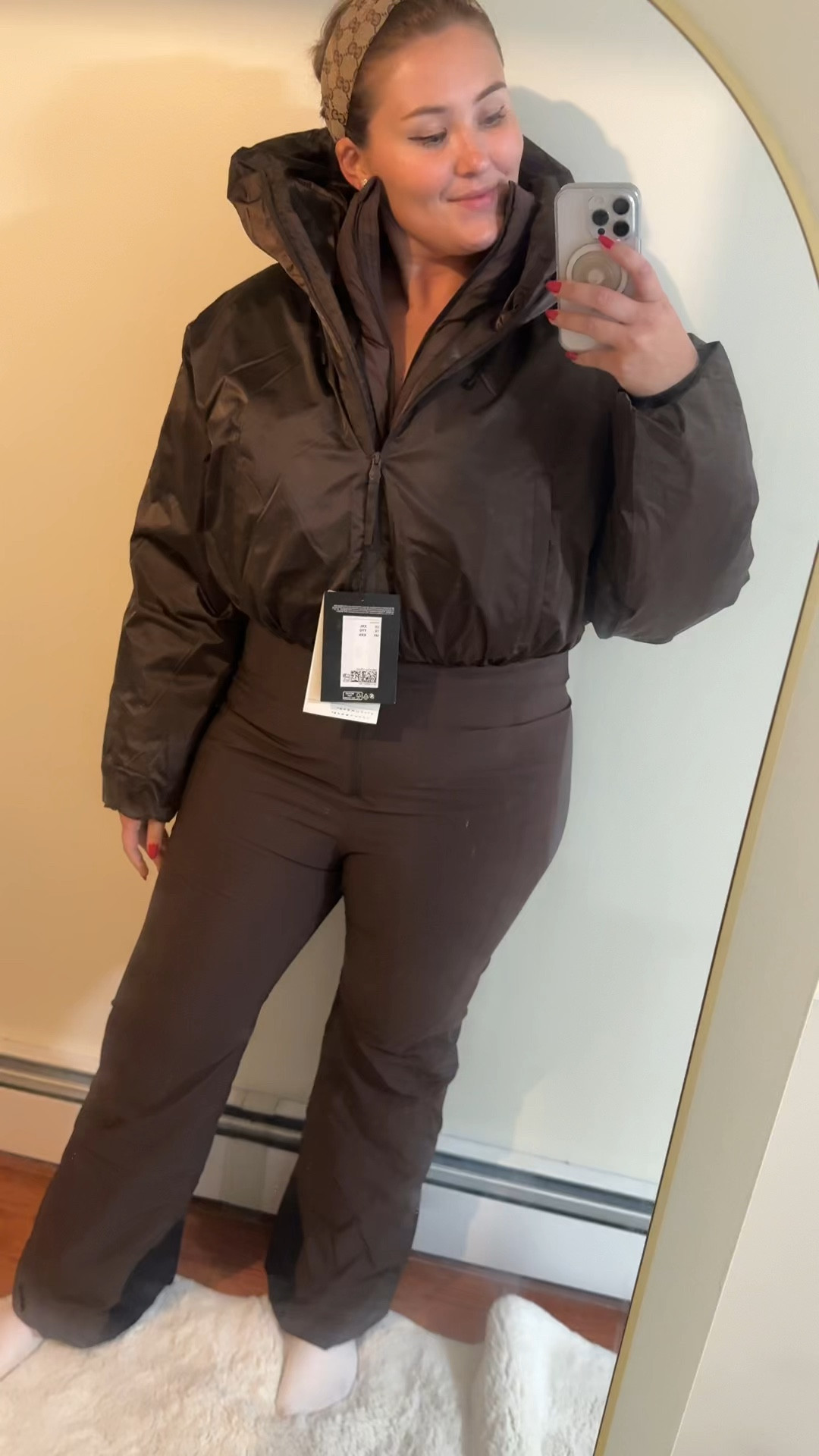 Wearing an xxl in this ski suit 

#LTKActive #LTKMidsize #LTKPlusSize