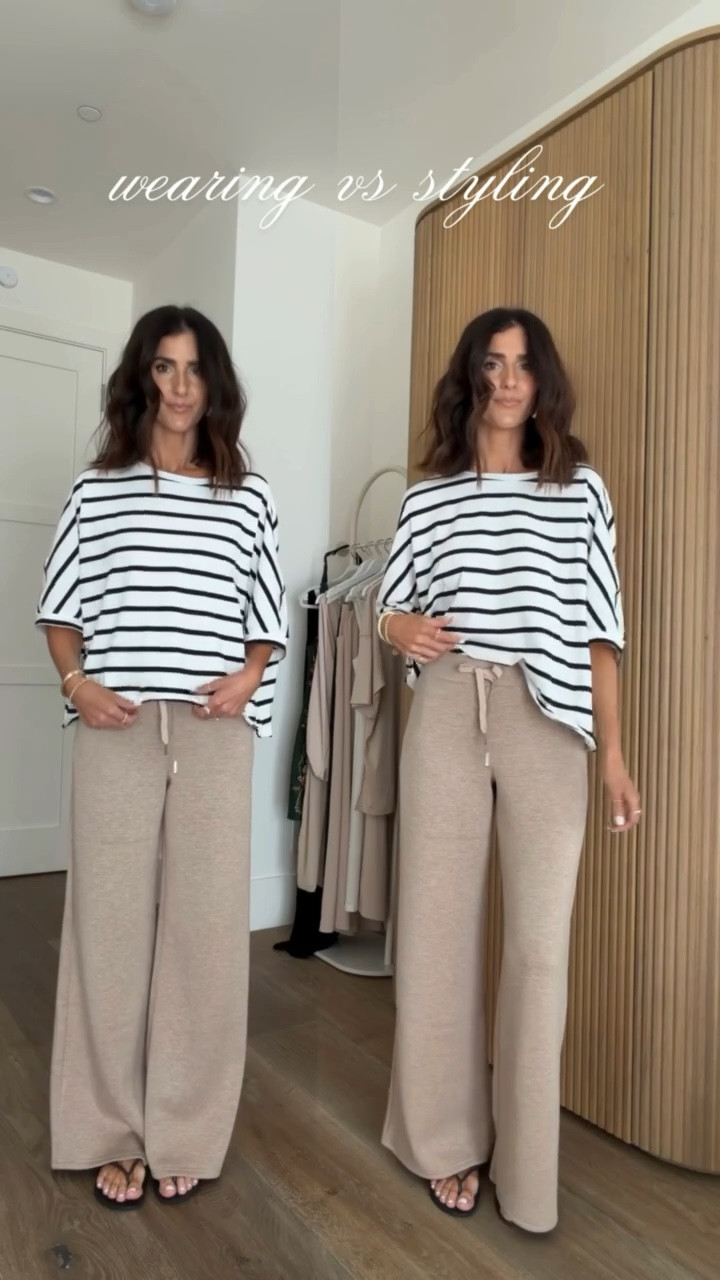 Wearing vs. Styling 🙌🏼 What do you like better? I’m just shy of 5-7” wearing the size small tee m. Size small half zip and XS pants #stylinbyaylin #aylin #wearingvsstyling #amazon

#LTKSeasonal #LTKootd #LTKOver40