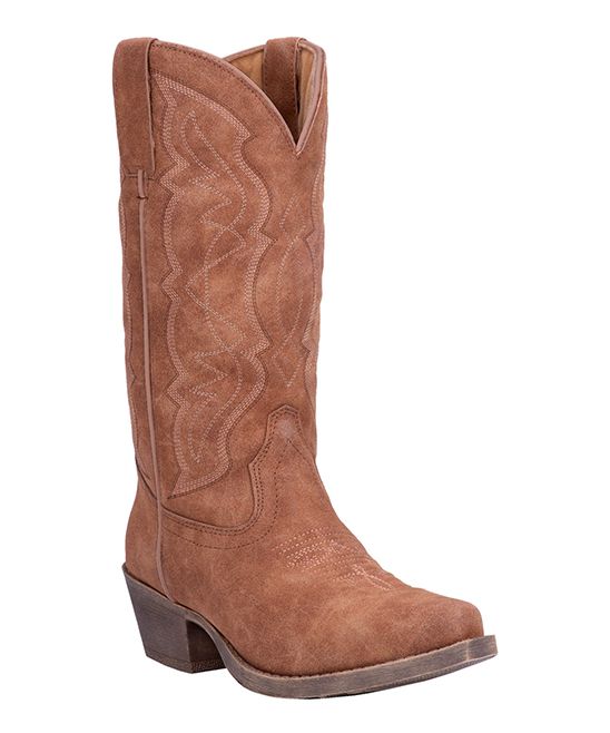 Dingo Women's Western Boots TAN - Tan Kyla Leather Cowboy Boot - Women | Zulily