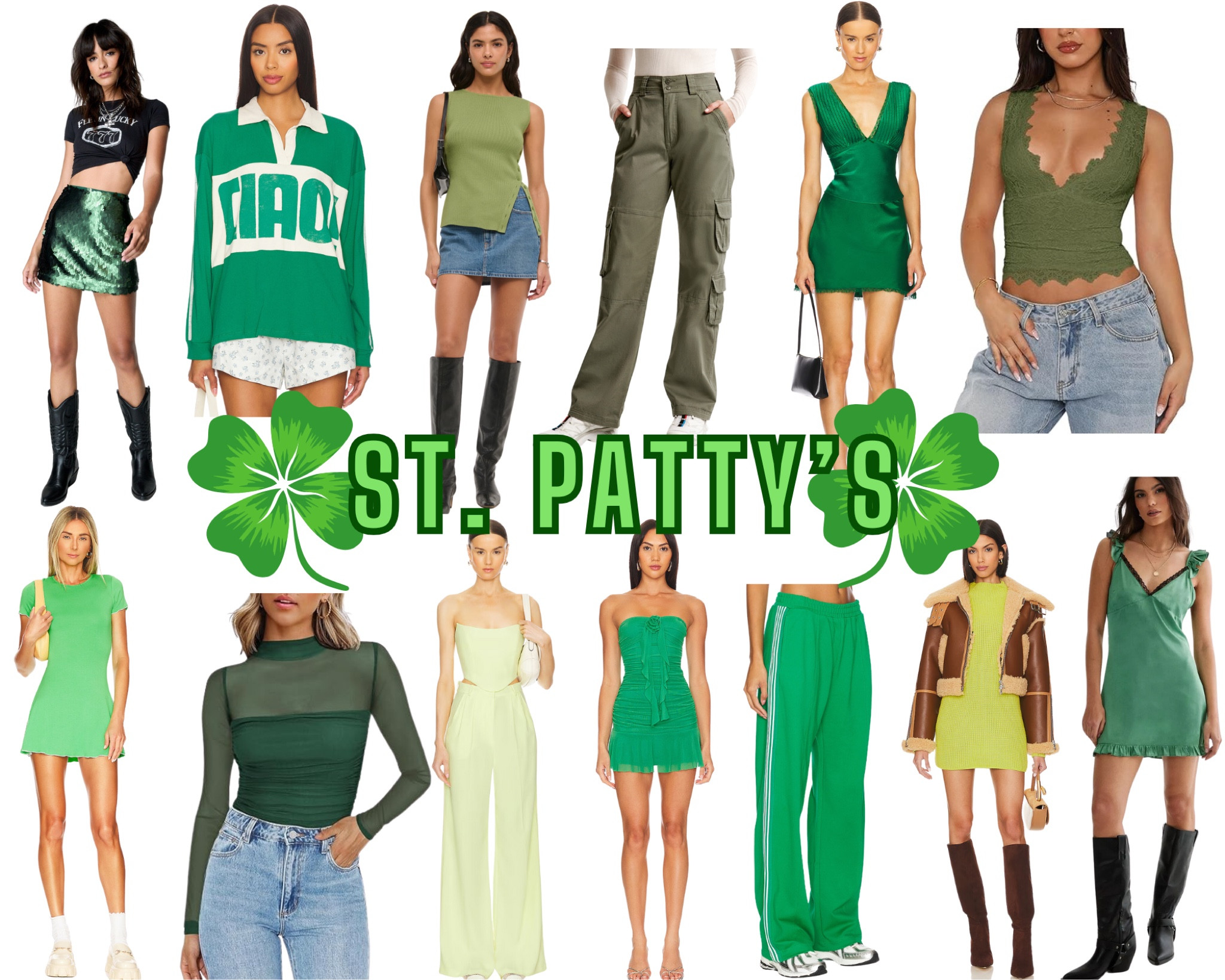 🍀 Lucky in love!! We love these day to night looks for all our March bachelorette groups #stpatricksday #bachelorette 

#LTKFindsUnder100 #LTKParties