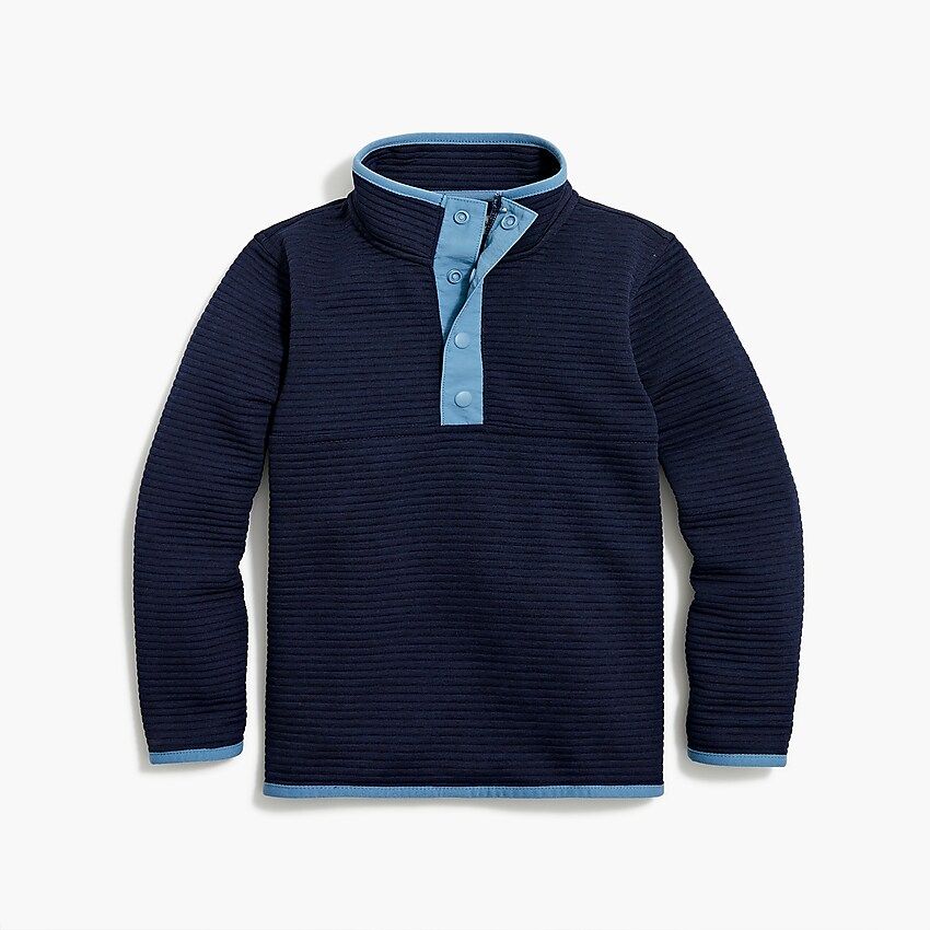 Boys' quilted half-snap sweatshirt | J.Crew Factory