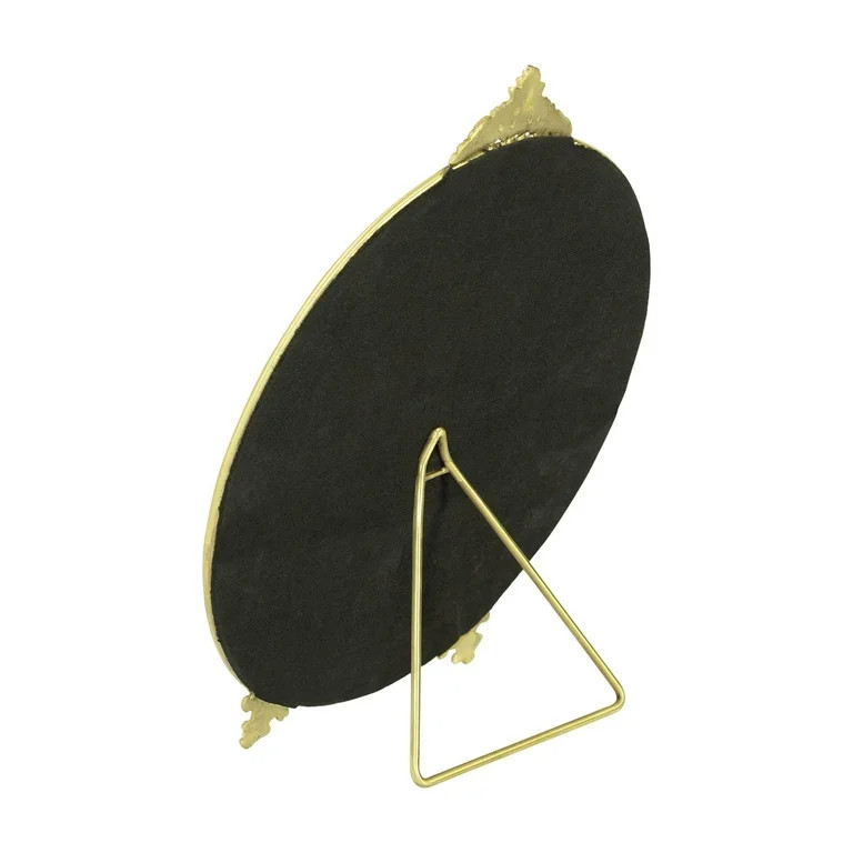 My Texas House Gold Round Metal Freestanding Vanity Mirror, 8 in x 9 in | Walmart (US)