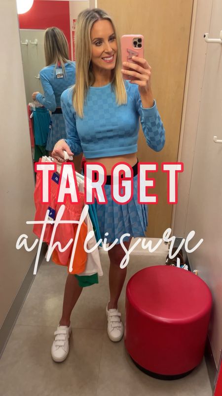 Huge target athleisure haul! You will love these target workout pieces! Everything is super colorful and budget friendly!! Pleated tennis skirt, workout skort workout tank top, workout, top, workout, shorts, athletic shorts, athletic skort, affordable workout pieces, joggers, athleisure outfit, mom outfit, athleisure style 

#LTKunder100 #LTKunder50 #LTKfit