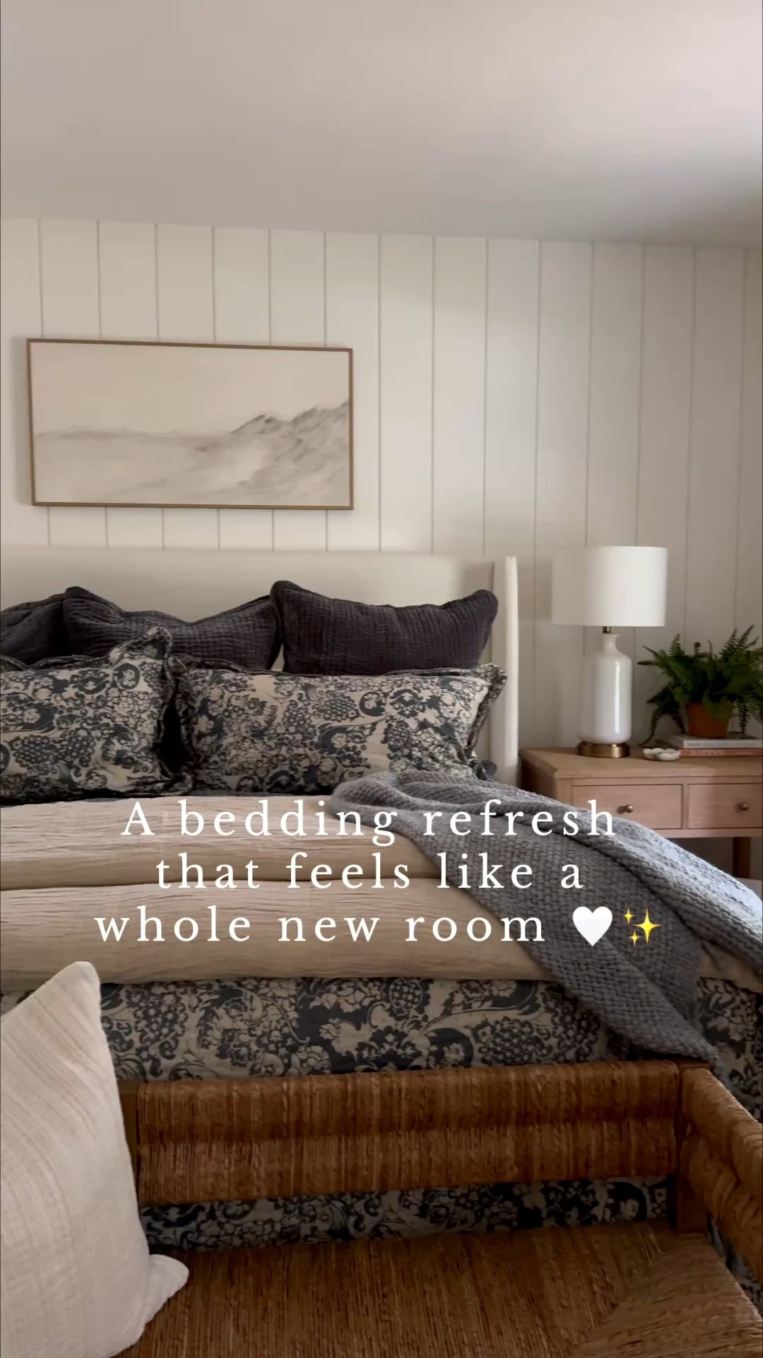 Pottery barn bedding, quilt, throw blankets, throw pillows, duvet, shams 

Fall bedding 

Modern coastal bedroom  Neutral bedroom  nightstands  wall art  throw pillows  Bedroom 

 Home inspo  Seasonal decor  Seasonal home inspo  sherricalnan  sherricalnanhome

#LTKHome