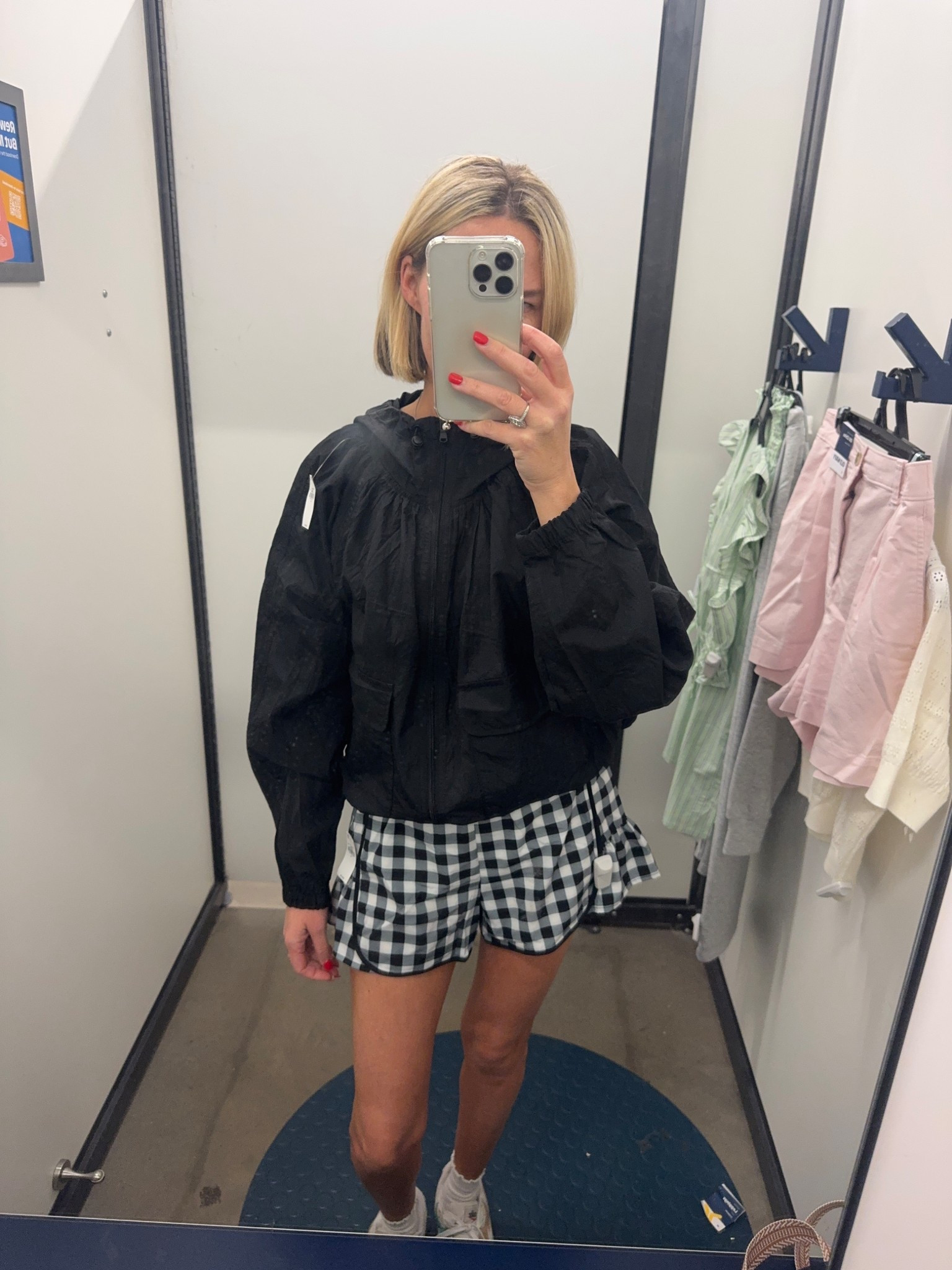 The cutest black and white gingham shorts! 

#LTKActive