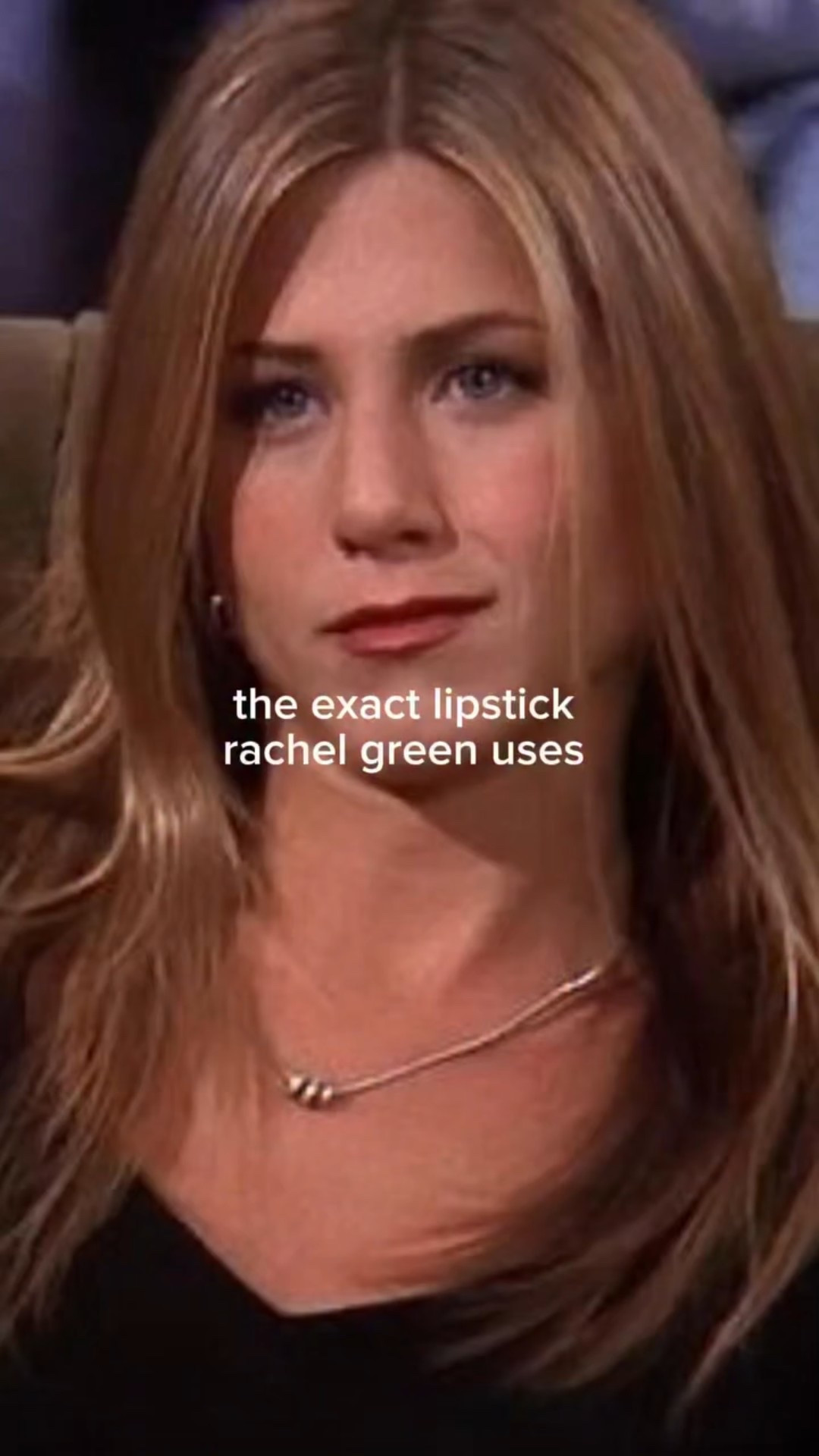 the EXACT lipstick jen aniston wore as rachel green on friends ☕️ @maccosmetics paramount! #friends #rachelgreen #90smakeup #90slipstick #rachelgreenmakeup
