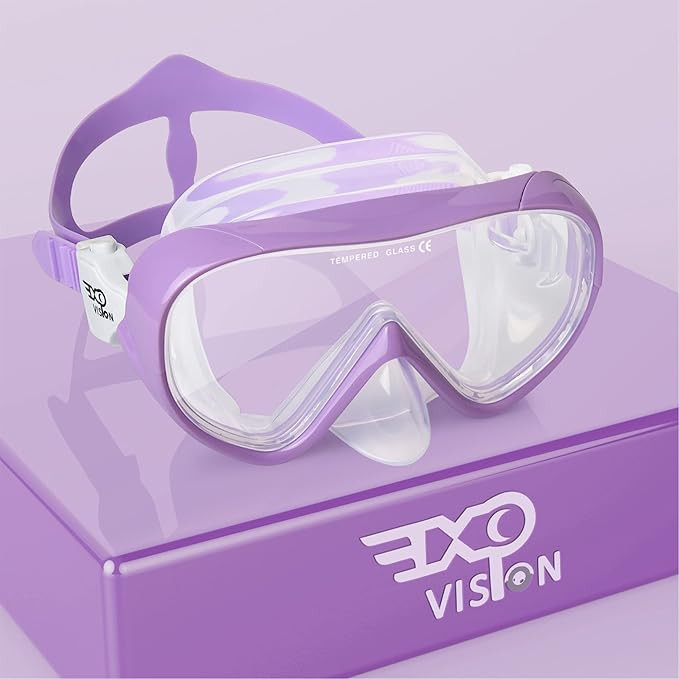 Kids Snorkel Swim Mask, Child Diving Mask Anti-Fog Swim Goggles with Nose Cover for Snorkeling Di... | Amazon (US)