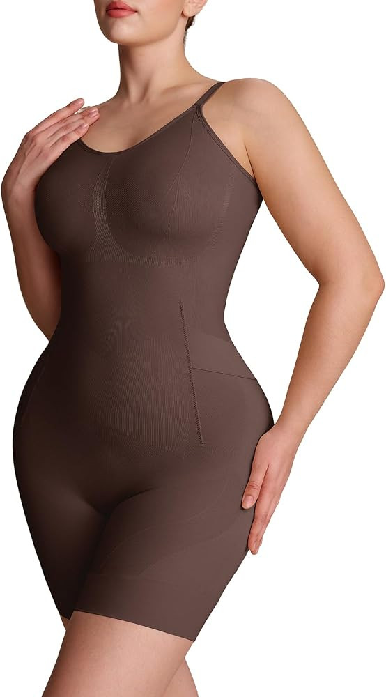 SheCurve Easyslide Bathroom- Friendly Seamless Shapewear Bodysuit, Tummy Control Back Support Scu... | Amazon (US)