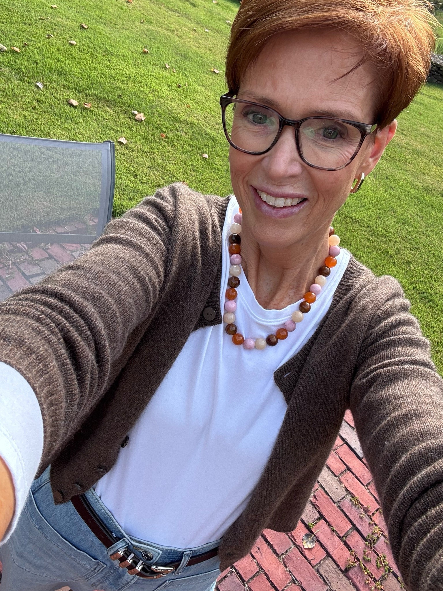 @Quince @Spanx 

THE EASY FALL UNIFORM
White tee + cashmere cardigan + barrel jeans + suede flats.
Simple. Comfortable. Still pulled together.

At 56 and 6'1", I've become much less interested in packing more and much more interested in packing pieces that can do more. For a recent fall weekend on the Cape, that meant comfortable layers, denim, cashmere, a few great sweaters and jackets, and shoes I could actually spend the day walking in.

I've been coming to Cape Cod for most of my life, so this is very much how I really dress when I'm here: casual enough for coffee and a walk by the water, layered for changing coastal temperatures, but still pulled together enough to head out for lunch or dinner.
And I'm trying something a little different here. I'd love to start sharing more of my travels through the lens of personal style—what I pack, what I actually wear, the places we go, and a few of the things that make traveling easier.

Save this one if you have a fall weekend trip coming up, send it to your favorite travel partner, and tell me in the comments: Are you a carry-on-only packer or a “but what if I need it?” packer?

#CapeCodStyle #TravelOutfits #StyleOver50

#LTKootd #LTKOver40 #LTKTall