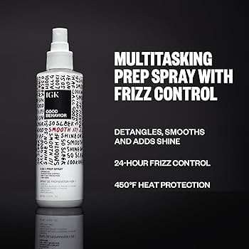 IGK GOOD BEHAVIOR 4-in-1 Prep Spray | Leave In + Detangle + Heat Protectant | Vegan + Cruelty Fre... | Amazon (US)