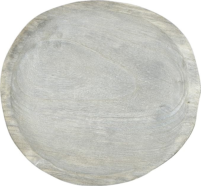 Creative Co-Op Decorative Paulownia Wood Gray Wash Tray, Grey | Amazon (US)