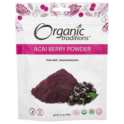 Organic Traditions Acai Berry Powder, 3.5 oz (100 g) | Target