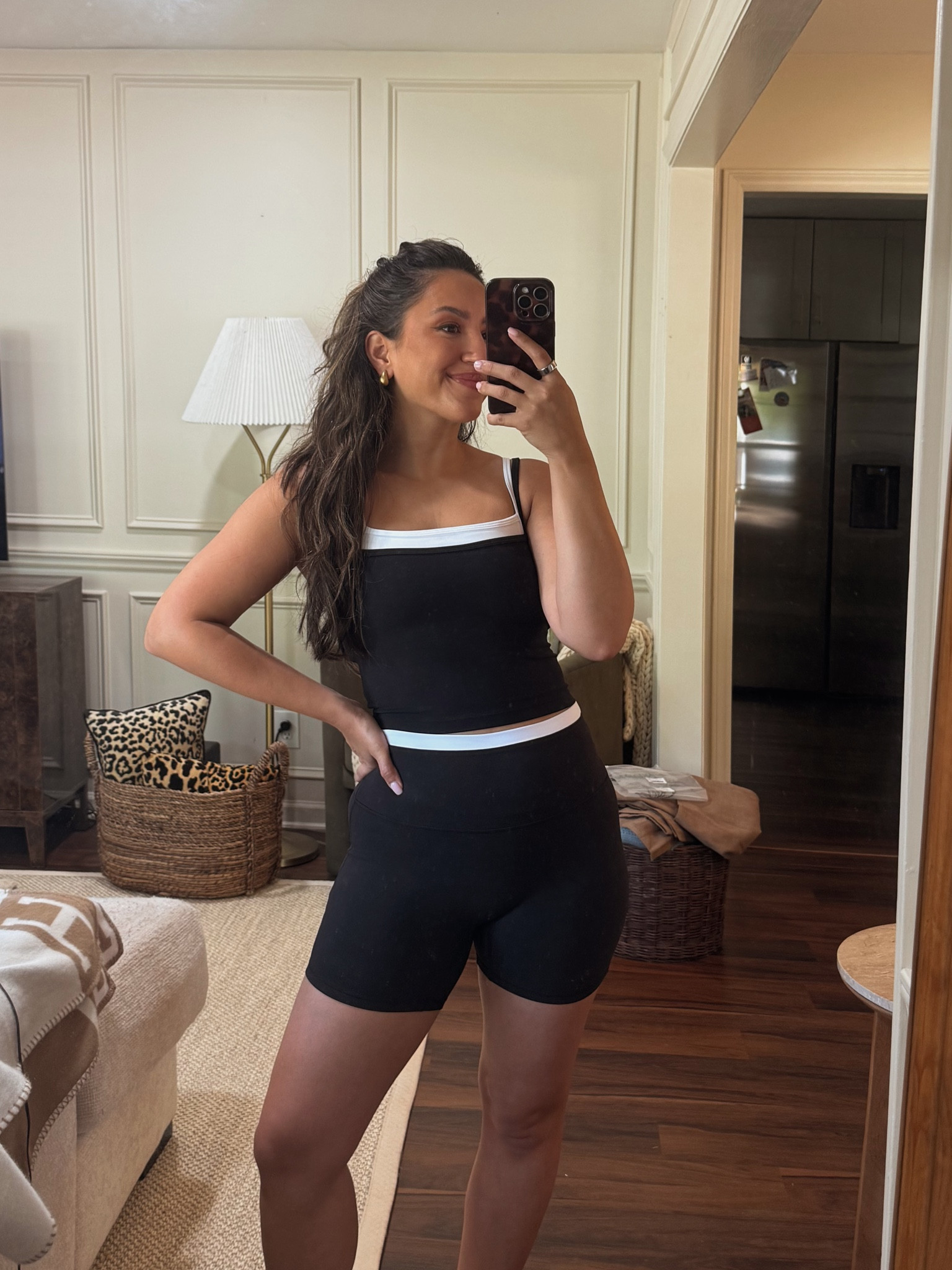 Workout outfit of the day! In size smalls

Biker shorts have no front seam!

#LTKootd #LTKActive