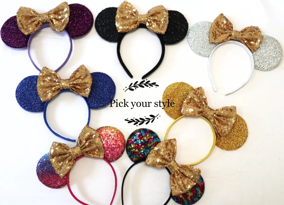 Gold Minnie Mouse Ears Gold Disney Ears Gold Minnie Ears - Etsy | Etsy (US)