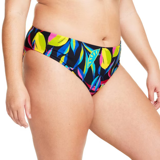 Women's Lemon Print Hipster Bikini Bottom - Tabitha Brown for Target Black | Target