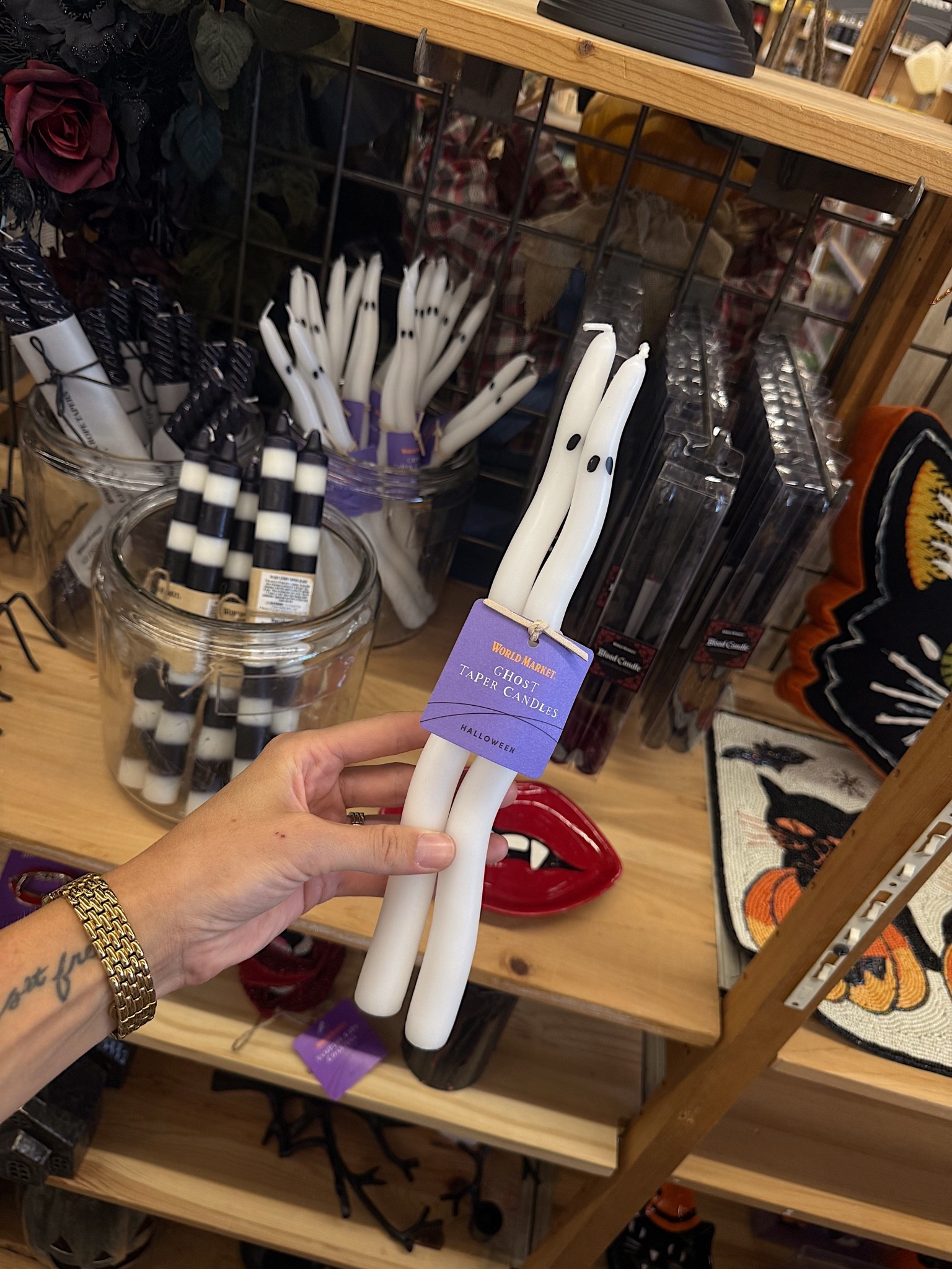 The cutest ghost taper candles! 👻