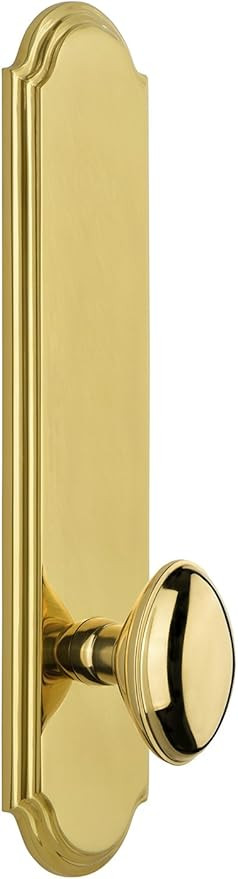Grandeur 803974 Hardware Arc Tall Plate Eden Prairie Knob, Single Dummy, Polished Brass | Amazon (US)