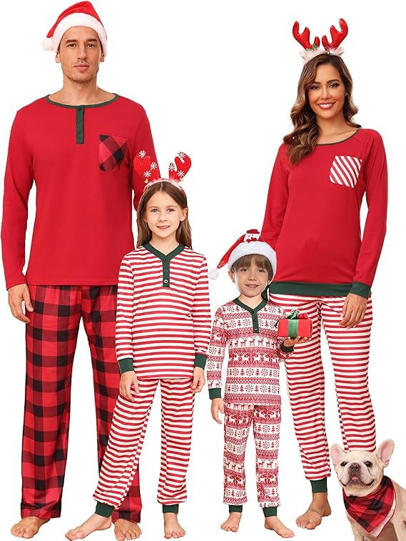 iClosam Family Christmas Pajamas Matching Sets Christmas Pjs Sleepwear Xmas Jammies for Women/Men | Amazon (US)