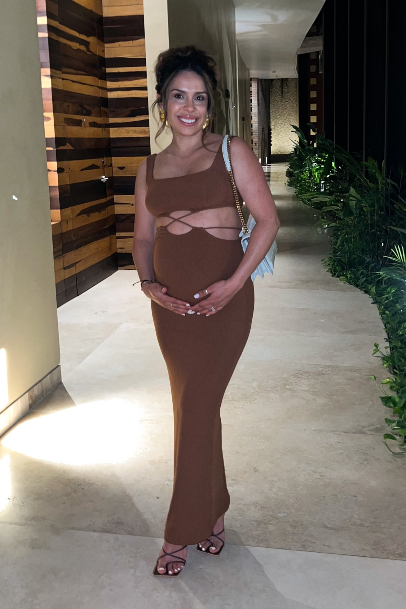 Dress small, heels: @lolashoetique and earrings are Zara

#LTKbump #LTKbaby