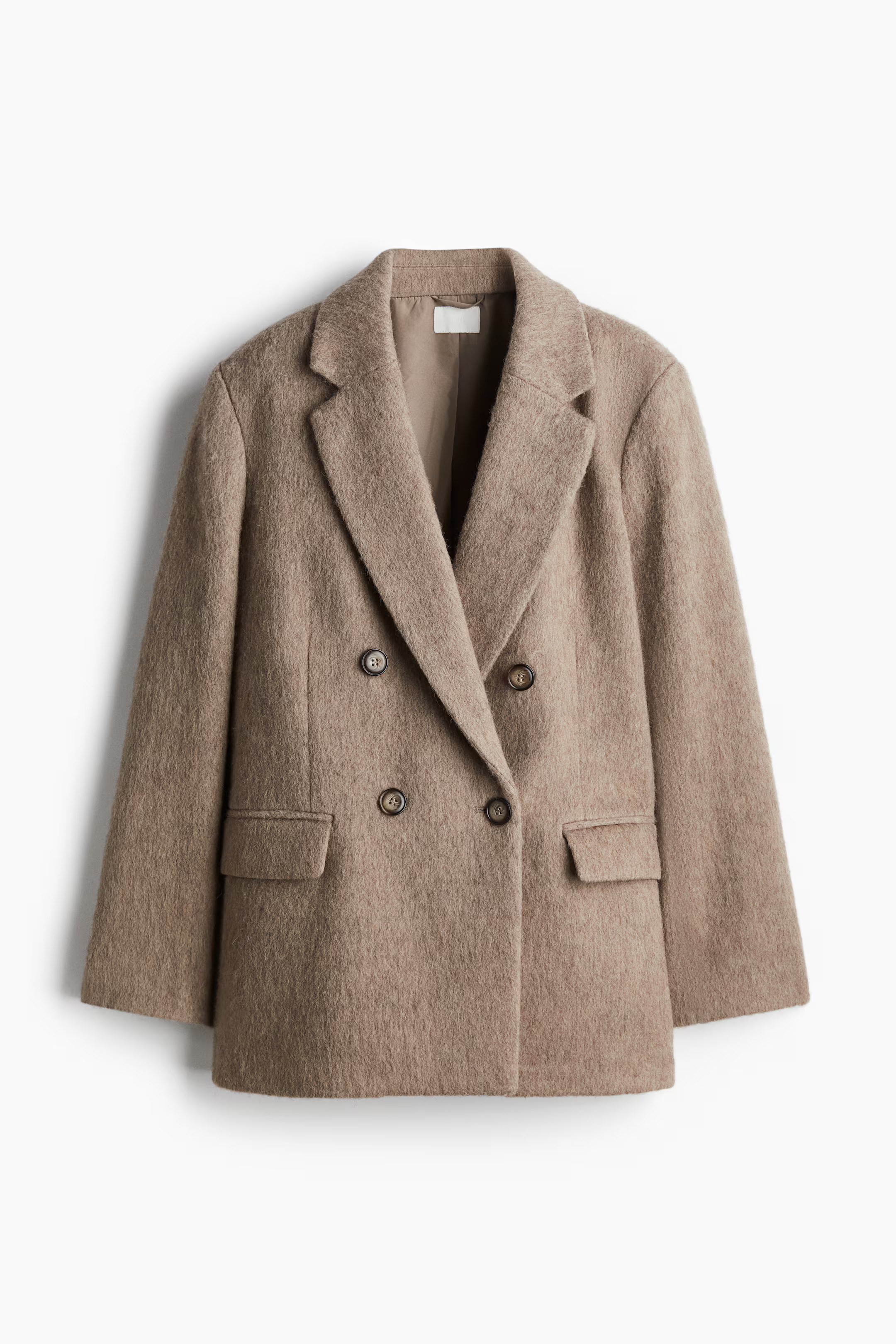 Wool-blend blazer - Beige - Ladies | H&M GB | H&M (UK, MY, IN, SG, PH, TW, HK)