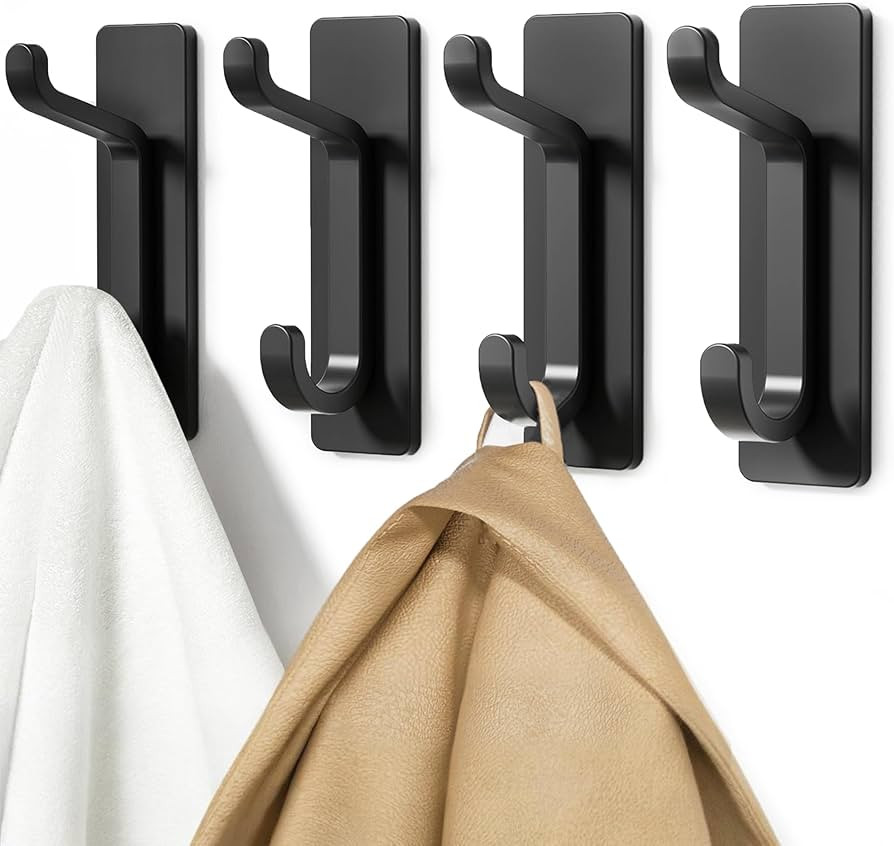 Self Adhesive Hooks, Extra Sticky and Strong, Hanging up to 6KG, Heavy Duty Stick on, No-Nail Hoo... | Amazon (UK)