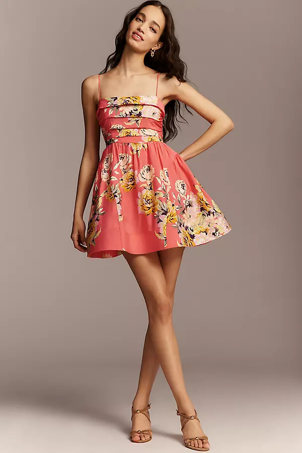 Sleeveless Fit & Flare Mini Dress | Anthropologie (US)