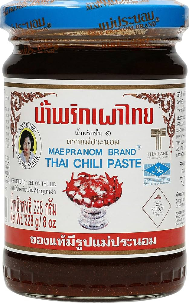 Mae Pranom Thai Chili Paste 8oz. (M) Thai Food Cooking Product of Thailand | Amazon (US)