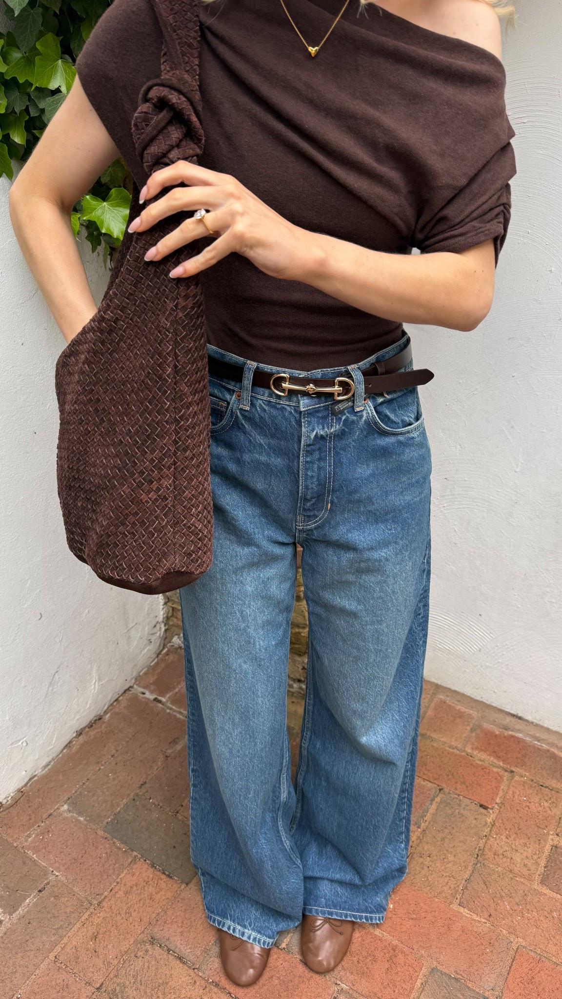 Jeans & a nice top 🤎 both from reformation 🫶

Spring style, wide jeans, brown off shoulder top , #ad @Reformation 

#LTKspring