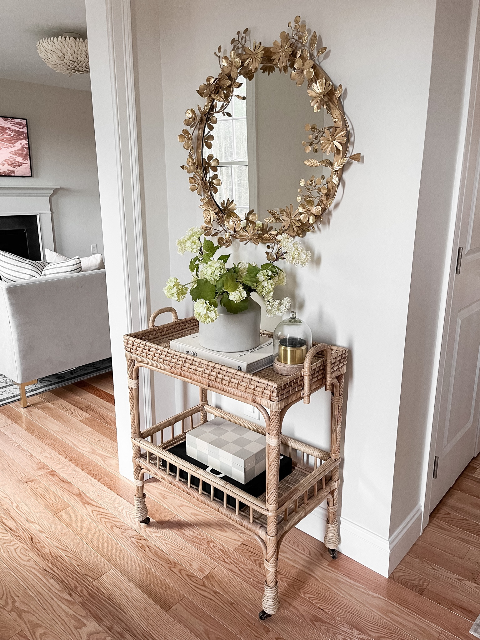 Entry way decor, south side sea cart, Serena and Lily sale, bar cart Serena and Lily, afloral faux flowers 

#LTKsalealert #LTKhome #LTKunder100