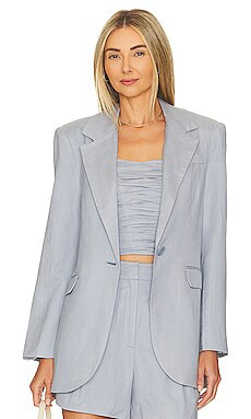 ASTR the Label Laudine Blazer in Slate Blue from Revolve.com | Revolve Clothing (Global)