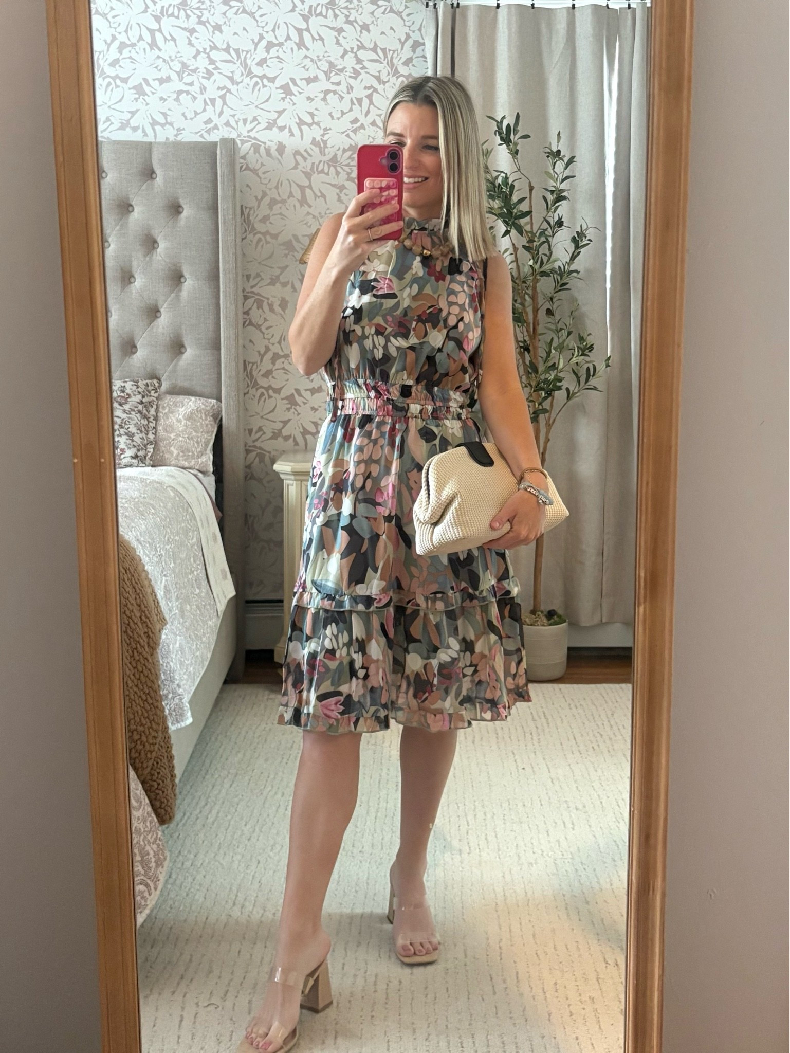 Green floral high neck waist - cute special occasion graduation dress option!

#LTKgrwm #LTKPetite #LTKSaleAlert