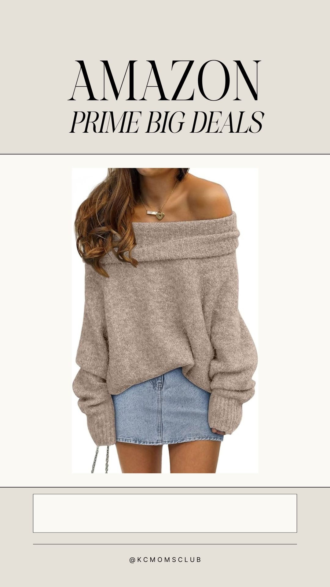 prime big deal days • cozy off the shoulder sweater for fall 

#LTKSaleAlert #LTKStyleTip #LTKFindsUnder50
