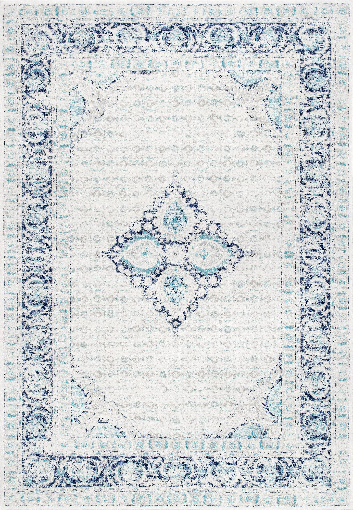 Gulch Oriental Light Blue Area Rug | Wayfair Professional