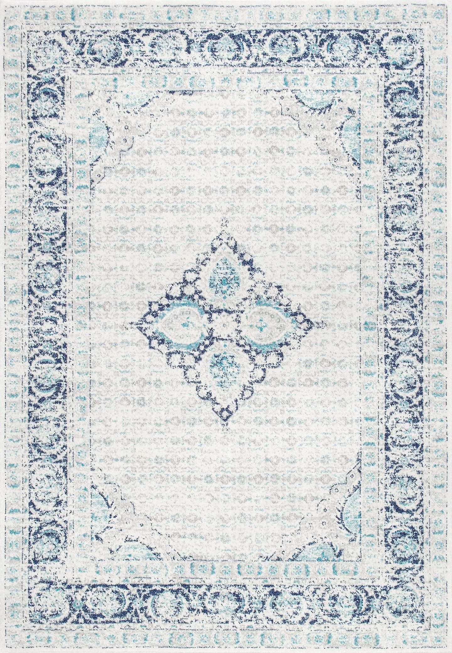 Gulch Oriental Light Blue Area Rug | Wayfair Professional