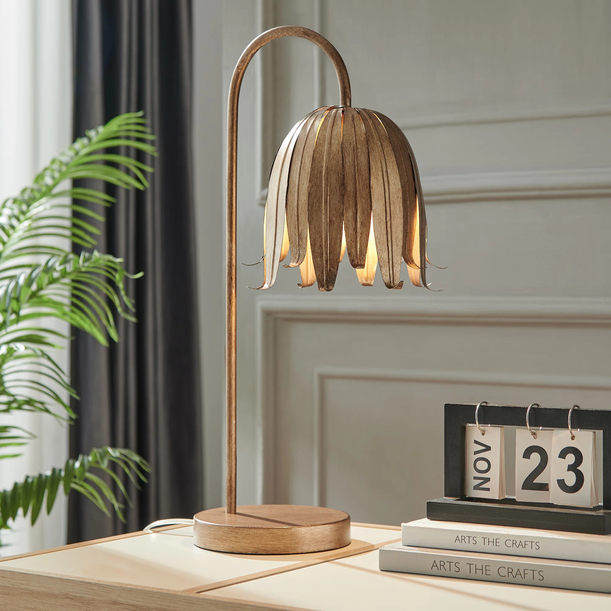 House of Hampton® Kialani 23.63" Arched Steel Table Lamp | Wayfair | Wayfair North America