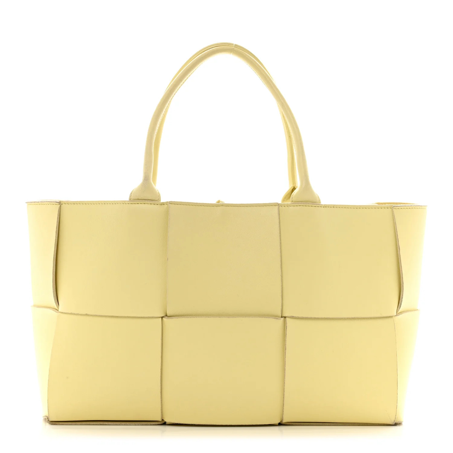 Nappa Maxi Intrecciato Medium Arco Tote Ice Cream | FASHIONPHILE (US)