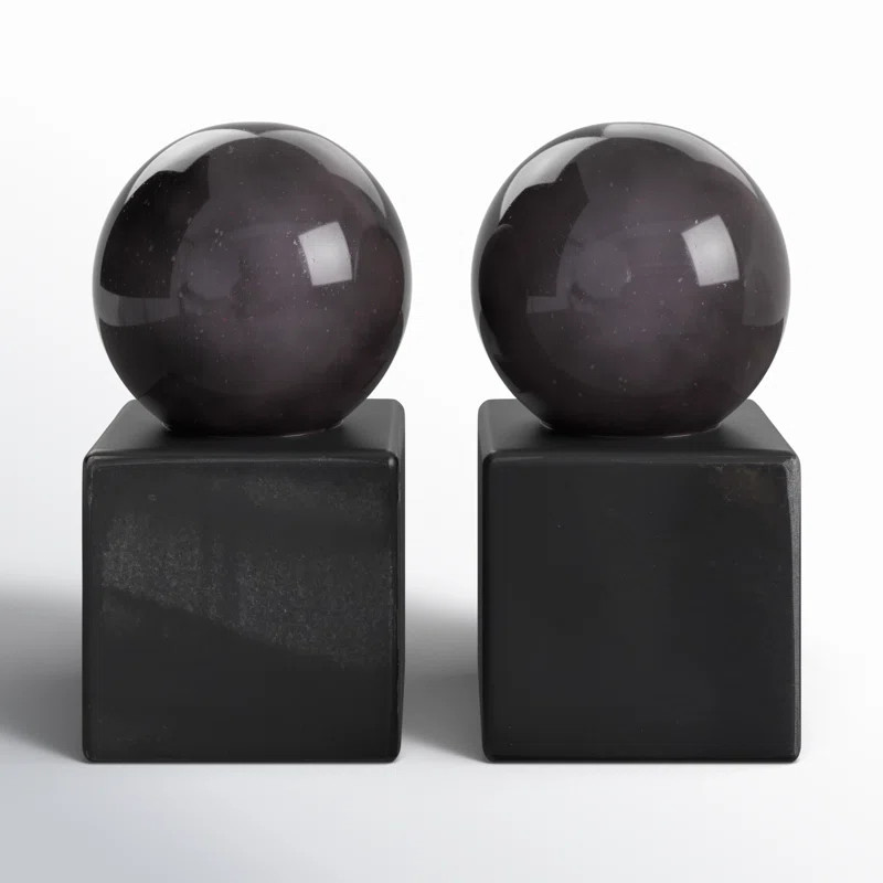 Zullo Marble Non-Skid Bookends (Set of 2) | Wayfair North America