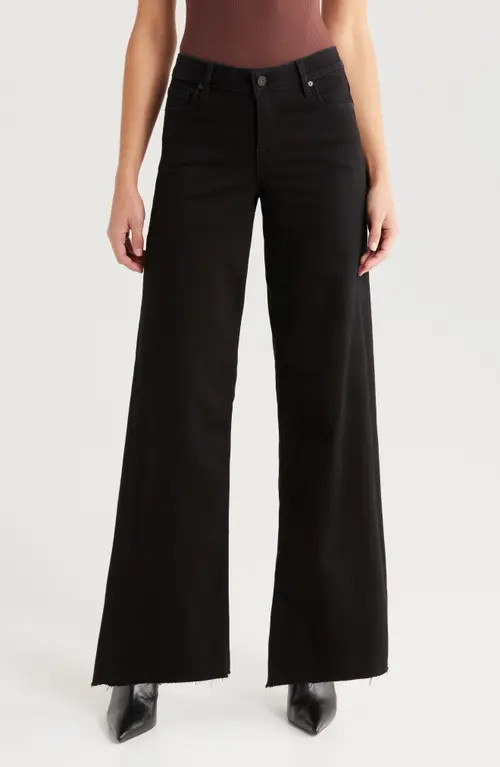 HIDDEN JEANS Wide Leg Jeans in Black at Nordstrom, Size 27 | Nordstrom