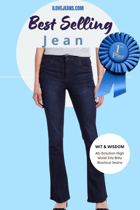 The winning Wit & Wisdom Ab Solution itty Bitty Boot cut jeans are ilovejeans.com best selling jeans in 2022. Exclusive to Nordstrom. Lots of new colours available. Plus size, petite. 

Nordstrom
LTKdenim
LTKjeans

#LTKunder100 #LTKcurves #LTKstyletip
