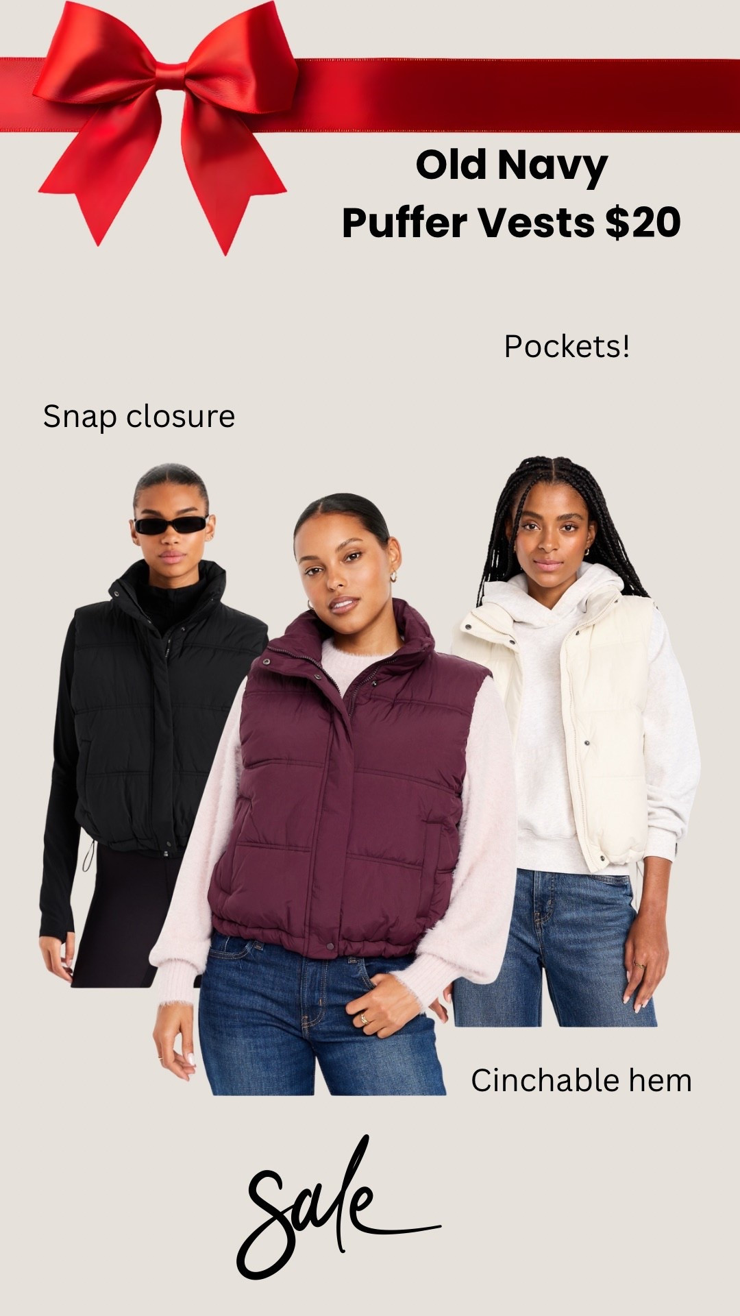 Old Navy puffer vests are $20 right now! 🤩 

#LTKSaleAlert #LTKFindsUnder50 #LTKootd