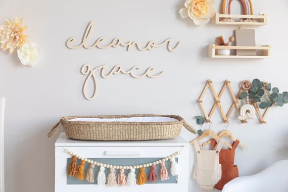 Custom Wood Name Sign for Nursery or Kids Room Decor | Etsy | Etsy (US)