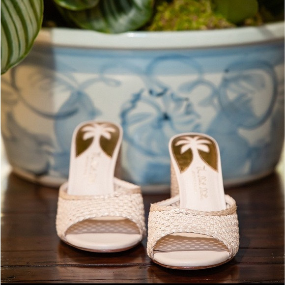 NWT Antonio Melani
x The Nat Note Riviera Woven Metallic Slip-On Mules | Poshmark